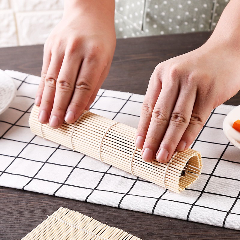 Sushi Mat Sushi Maker Roller Gulungan Sushi Roller Tikar Penggulung Bambu Bamboo Praktis Murah