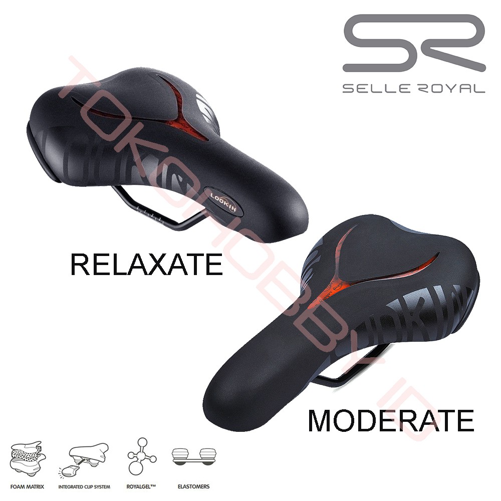 Saddle Sadel Jok Sepeda Lipat Seli MTB Selle Royal Gel Lookin