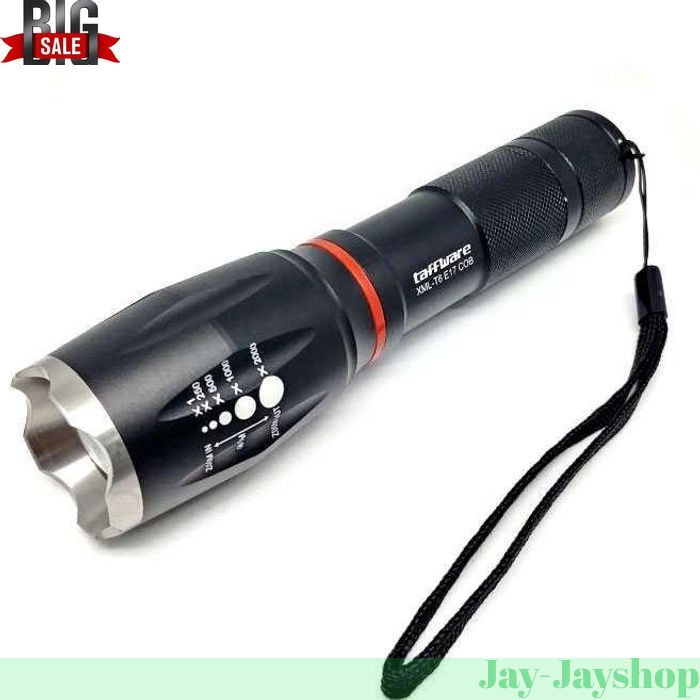 Senter LED Torch Cree XM-L T6 8000 Lumens LARIS