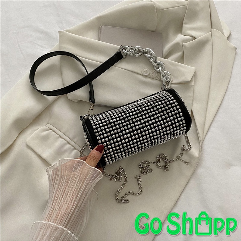 Tas Selempang Wanita Bling Bling Import Terbaru Fashion Korea - Tas Bahu Slempang Wanita - Tas Pesta Kondangan Mewah Kekinian - Tas Korean Style [TB07]