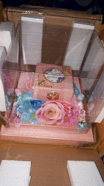 Box Cincin/ Box Perhiasan/ Kotak Lamaran/ Kotak Hantaran/ Box Cincin Pink