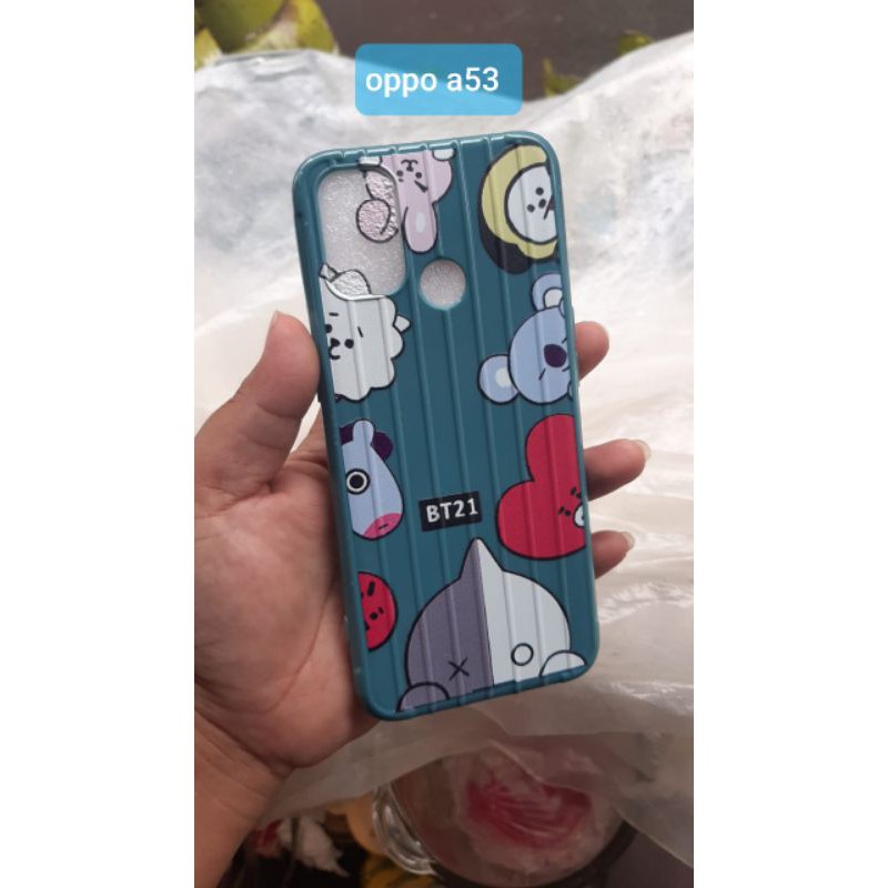 case koper motif bts oppo a53,oppo reno 4