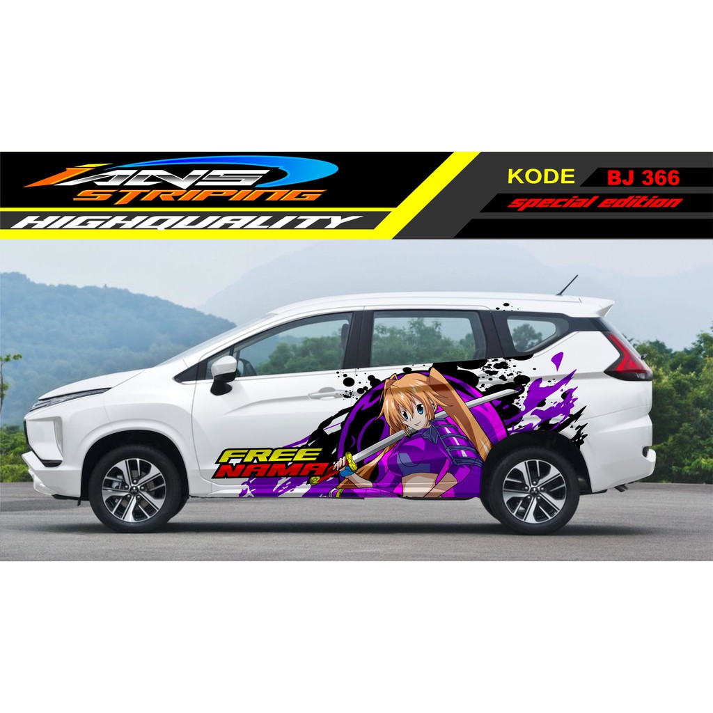 STICKER MOBIL X PANDER / DECAL STICKER MOBIL / VARIASI STIKER SAMPING MOBIL TERIOS, INNOVA, AVANZA