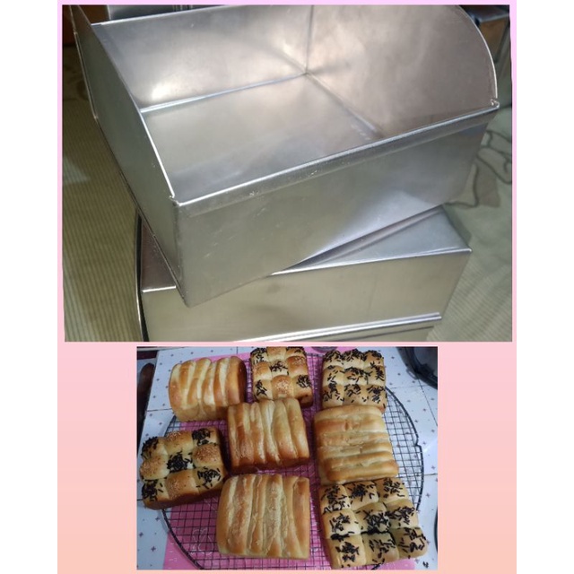 LOYANG ROTI SISIR 13X13X5 HARGA MURAH TERJANGKAU ALUMINIUM ASLI NO LENGKET FREE BUBBLE WRAPP