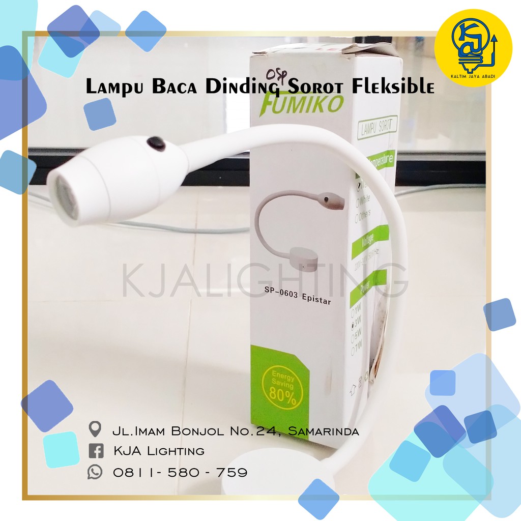 LAMPU BACA DINDING /LAMPU BELAJAR/LAMPU SOROT FLEKSIBEL LED 3W