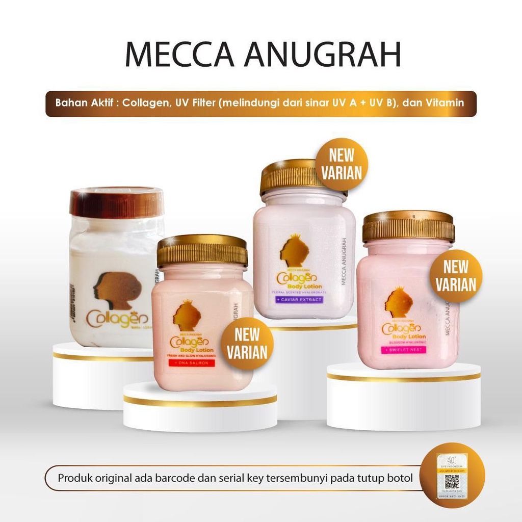 (BPOM) BIBIT COLLAGEN BY MECCA ANUGRAH BITCOL BODY LOTION SYB 100% ORIGINAL PEMUTIH TUBUH