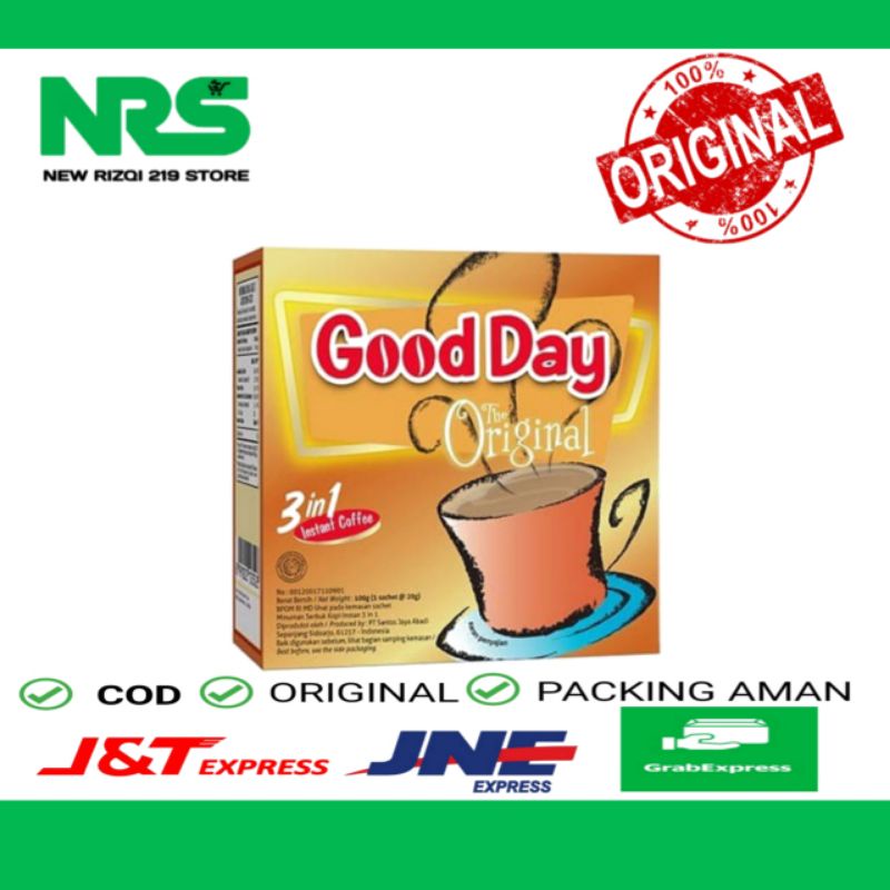 

Good Day The Original 1 Dus ( 5 x 20 gr ) - Kopi Good Day