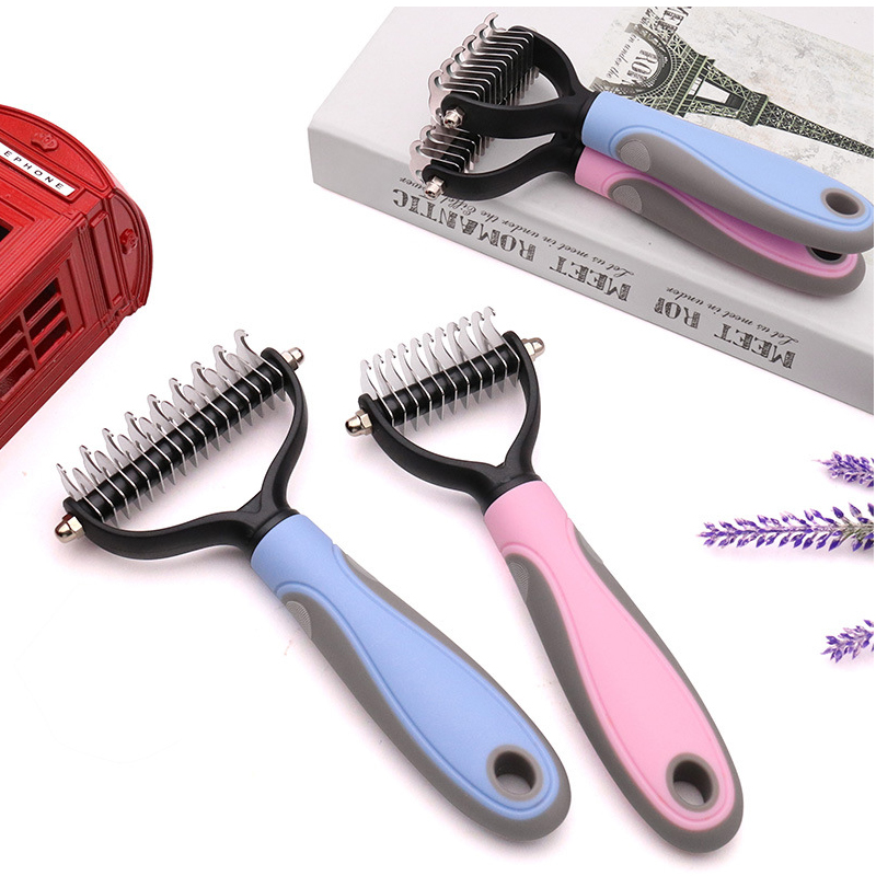 Sisir Grooming Bahan Stainless Steel Untuk Anjing / Kucing