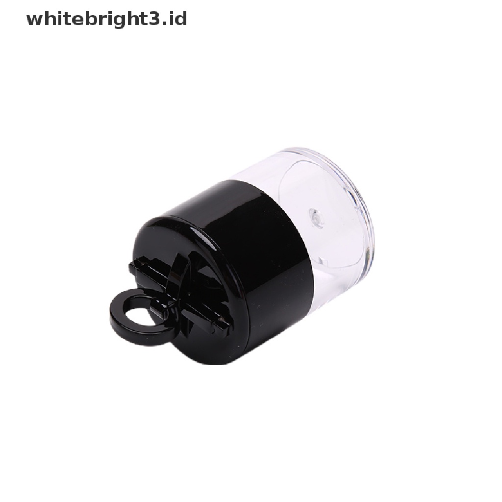 (whitebright3.id) 10g Botol Plastik Kosong Portable Dengan Puff Untuk Bedak Tabur