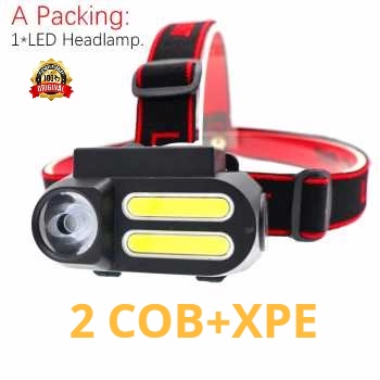 Senter Kepala Headlamp Outdoor LED XPE+2xCOB - LELITEN - LI3742