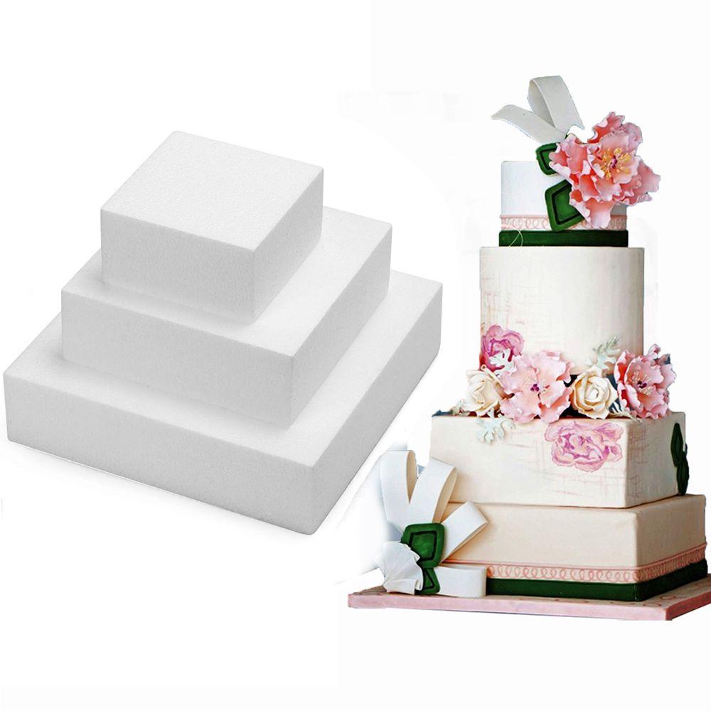 Chookyy Cetakan Kue Busa4/6 /8/ inch Dekorasi Pesta Bakeware Styrofoam Model Praktek