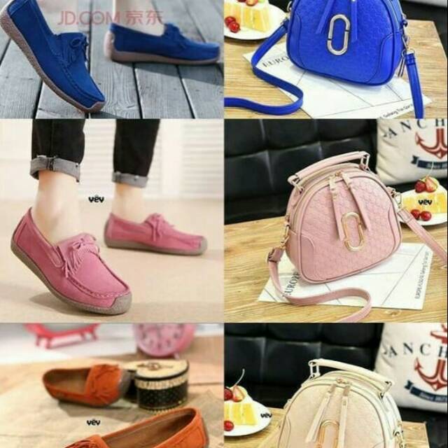 Set wanita sepatu dan tas