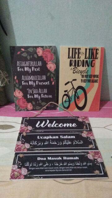 Wooden Projects Walldecor Poster Pajangan Dinding Shabbychic - Rbl