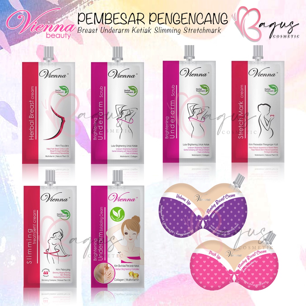 ⭐BAGUS⭐ VIENNA CREAM | Pembesar Pengencang Payudara | Breast Underarm Ketiak Slimming Stretchmark