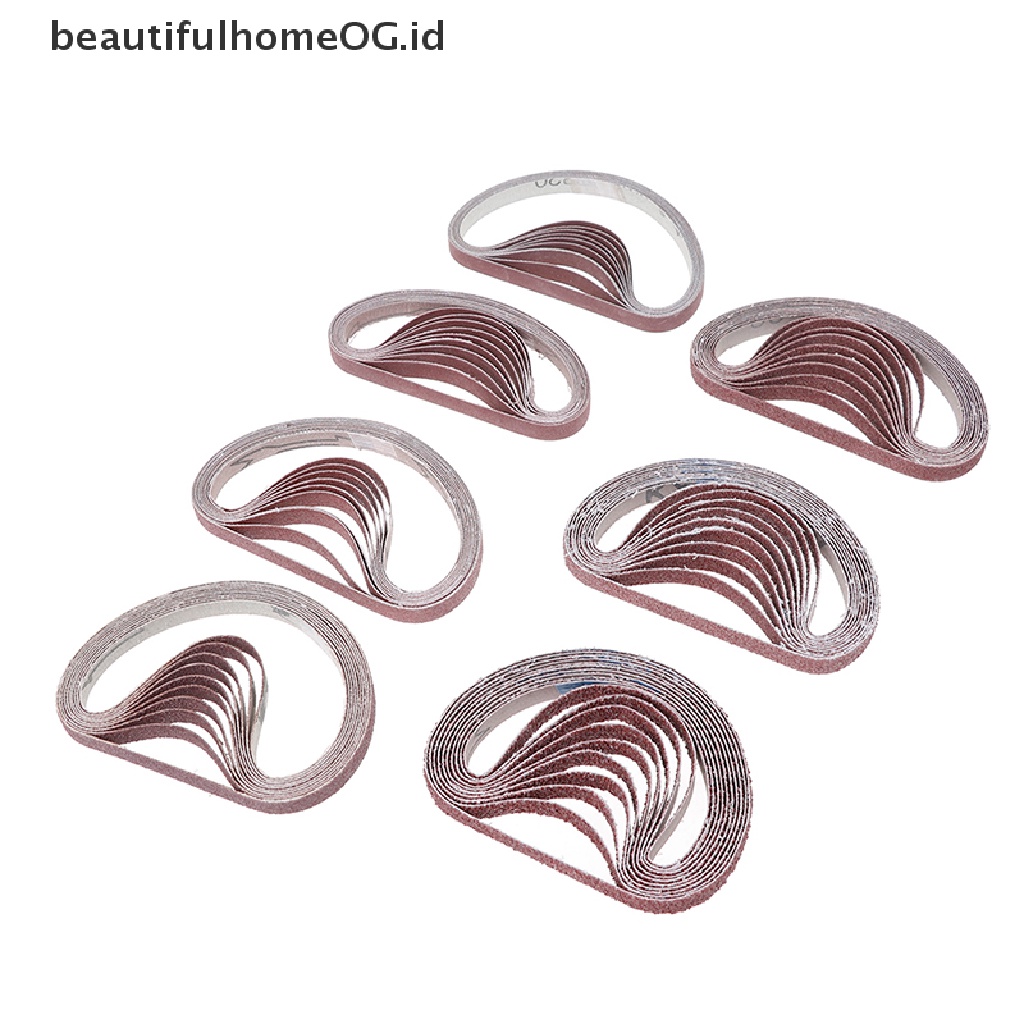 10pcs Sabuk Amplas 40,60,80,100,120,180,320 grit Untuk power tool