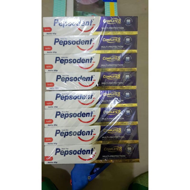 Pepsodent Complete 8 Multi-Protection 65 Gr &amp;150 Gr (Pasta Gigi)