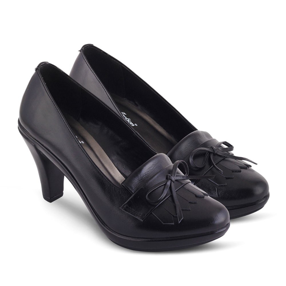 SEPATU WANITA FORMAL PANTOFEL KULIT ASLI SEPATU KERJA KANTOR HIGH HEELS 9 CM JK COLLECTION ORIGINAL