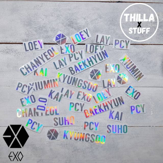 10+ Ide Stiker Hologram Kpop