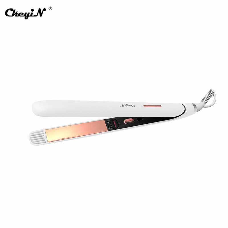 

CkeyiN Alat Pelurus dan Pengeriting Rambut Suhu Konstan dengan Infrared