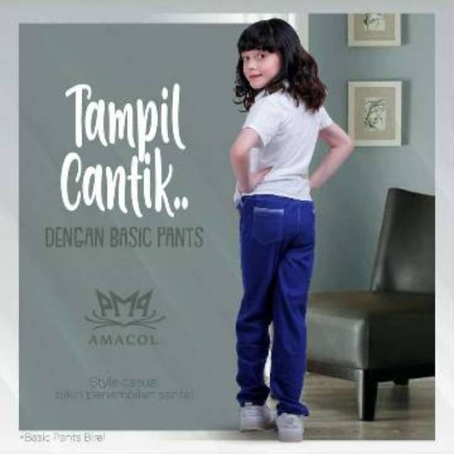 Celana Anak Basic amacol/ Celana Anak perempuan Amacol / Celana Anak Perempuan Basic  MERAH AMACOL