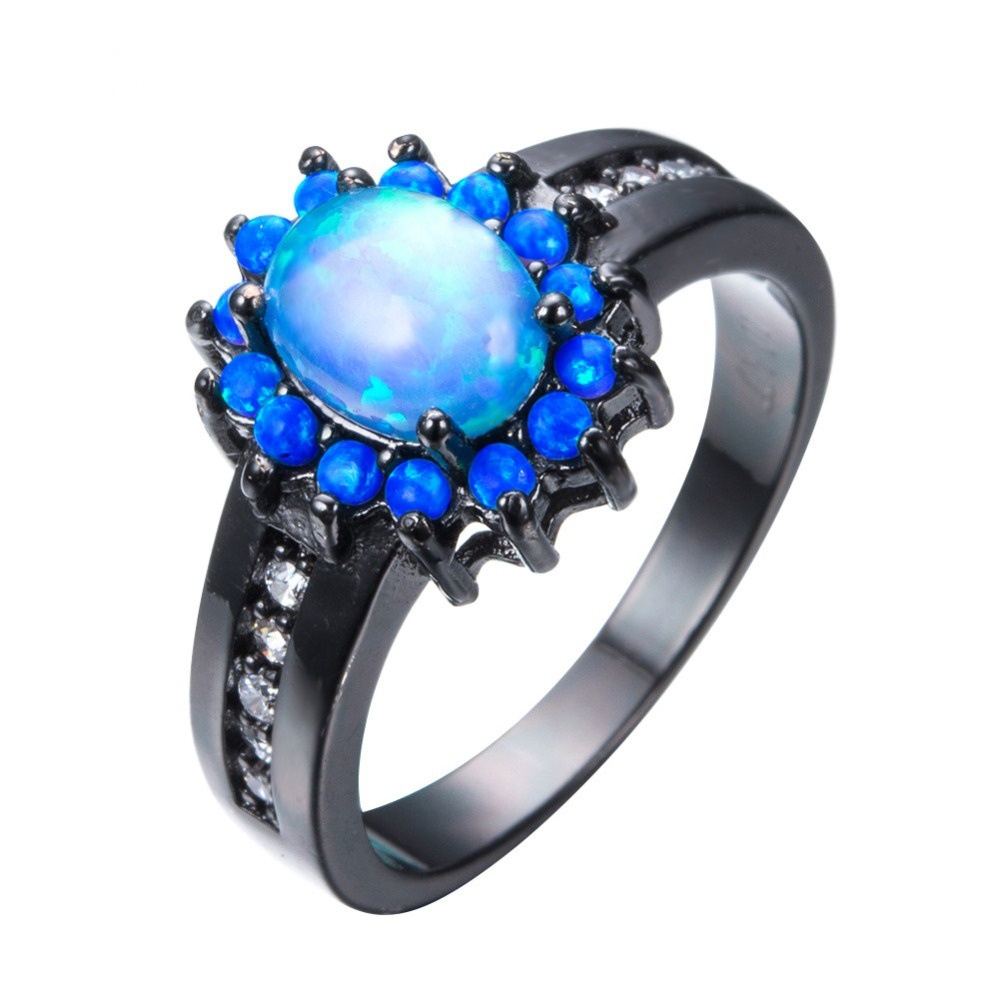 New jewelry European and American fashion opal diamond ring for women