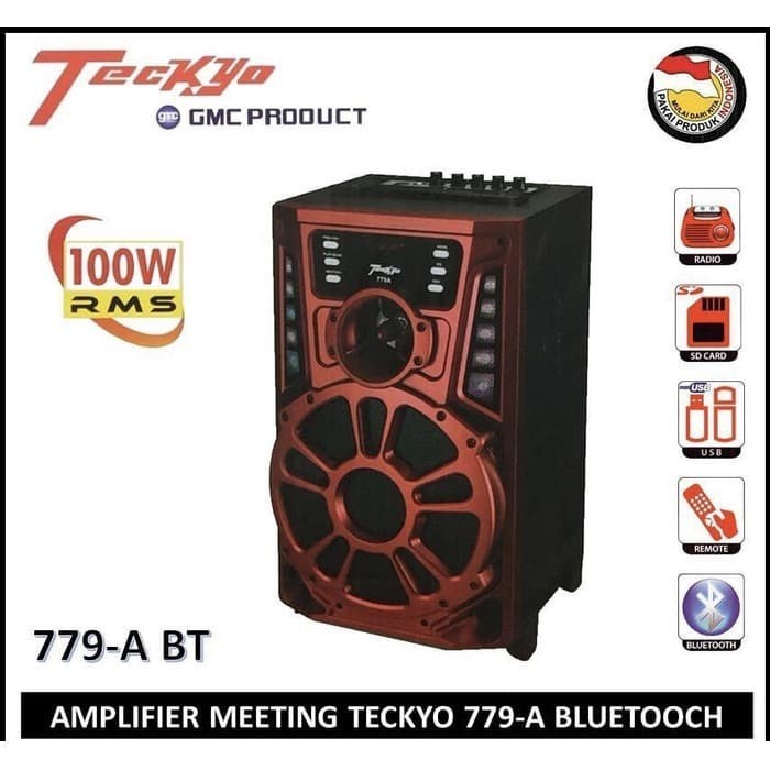 SPEAKER GMC TECKYO 779A / 779 A BLUETOOTH ( 8 Inch )
