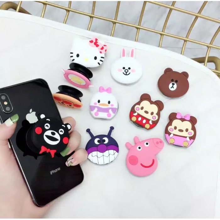 POPSOCKET 3D KARAKTER 3D CARTOON POP SOCKET AKSSESORIS HP NEW ARRIVAL50 GM205 COD [1KG=108 PCS]