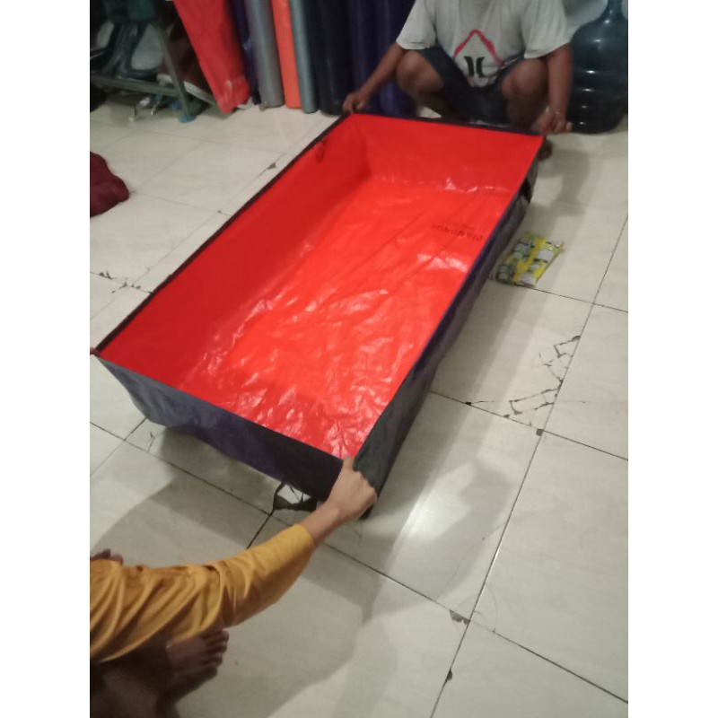 terpal kolam ikan TYPE A12 ukuran (100×50×25)