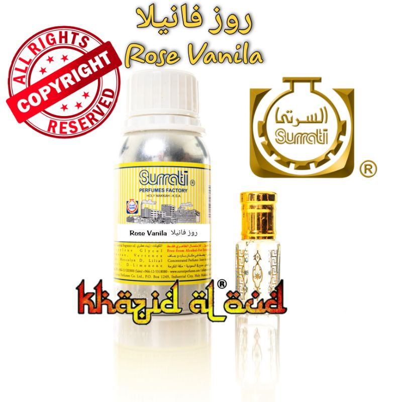 Khazid Al Oud - Parfum Rose Vanilla Surrati Original | Parfum Surrati Original