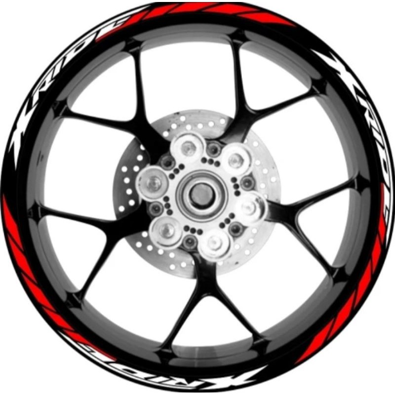 stiker velg motor Yamaha X Ride