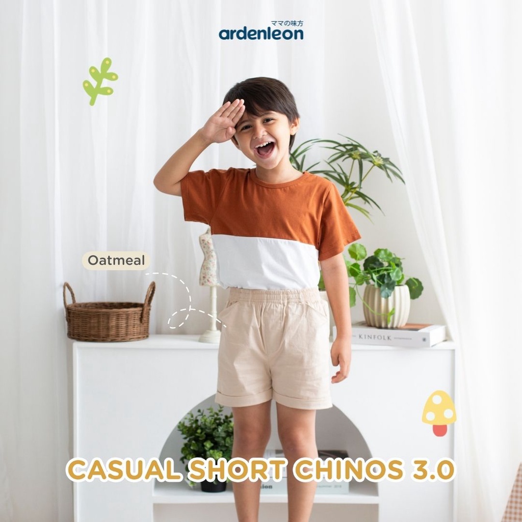 Celana Pendek Anak Laki Laki Perempuan 6 Bulan - 4 Tahun ARDENLEON Unisex Casual Short Chinos