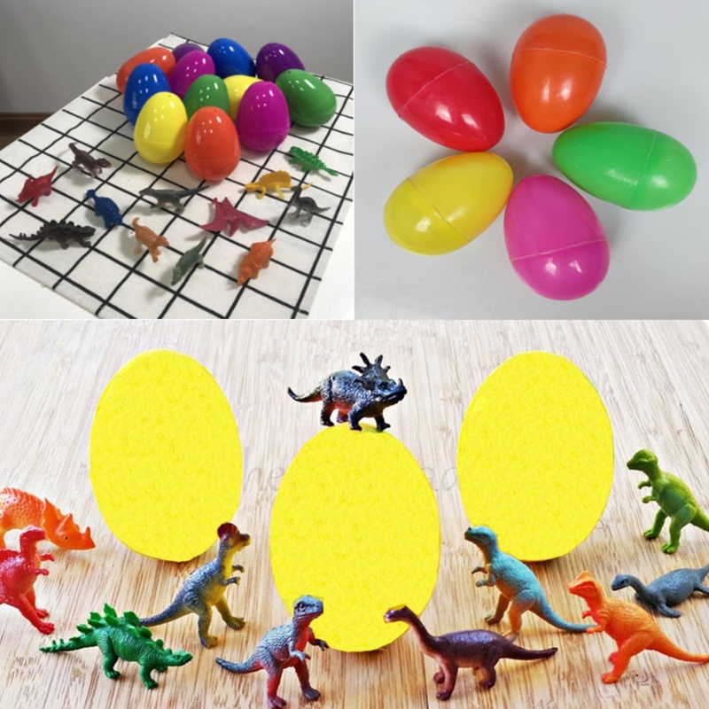 Mary Mainan Telur Dinosaurus Mini Portable Blind Box Warna Cerah Buatan Plastik Table Games