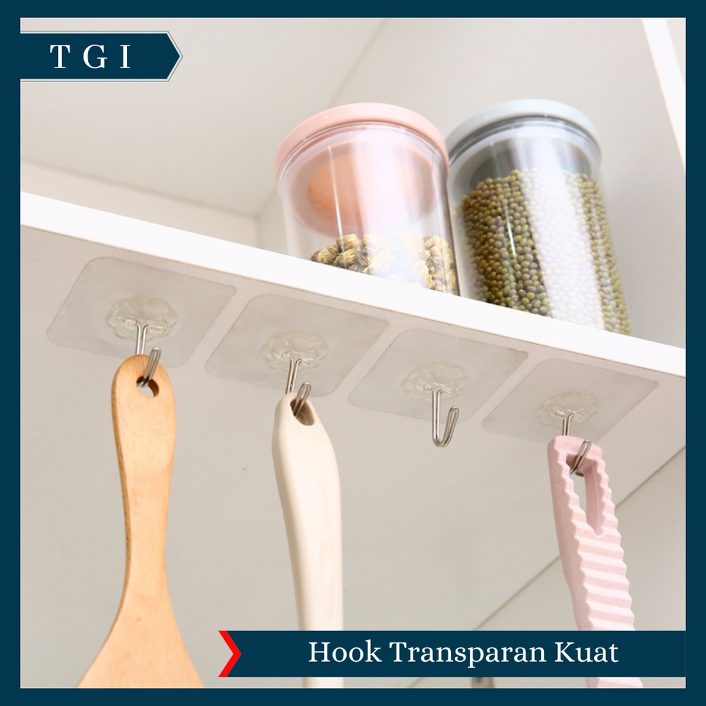 TGI - GANTUNGAN TEMPEL HOOK AJAIB GANTUNGAN DINDING KAIT MAGIC SERBAGUNA KAMAR MANDI DAPUR / HANGER