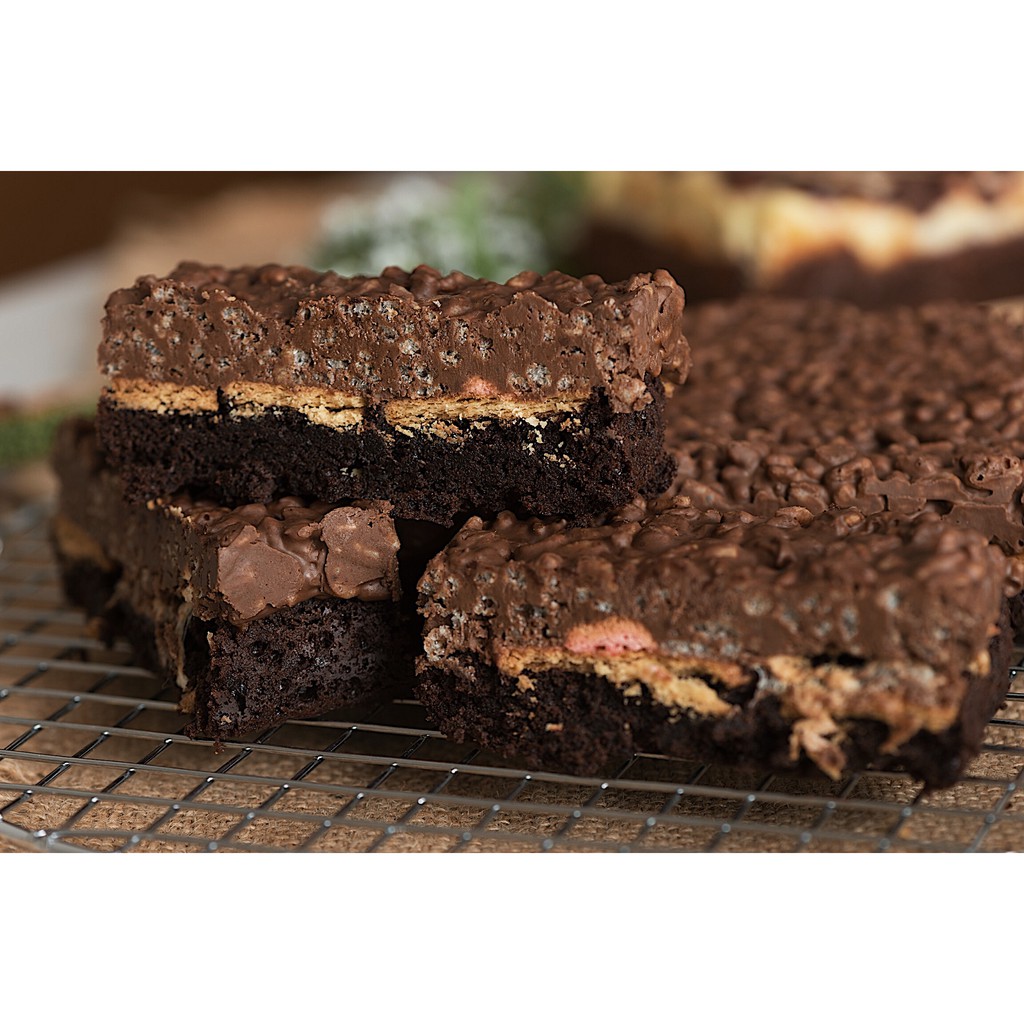 

Krispies PB - Fudgy brownies