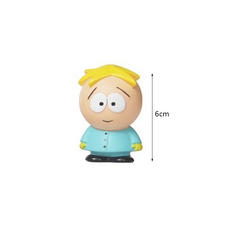 【Ready stock!!!】5Pcs Suit South Park Figures Bad Boys Anime Cartoon Children Toy Car Decoration