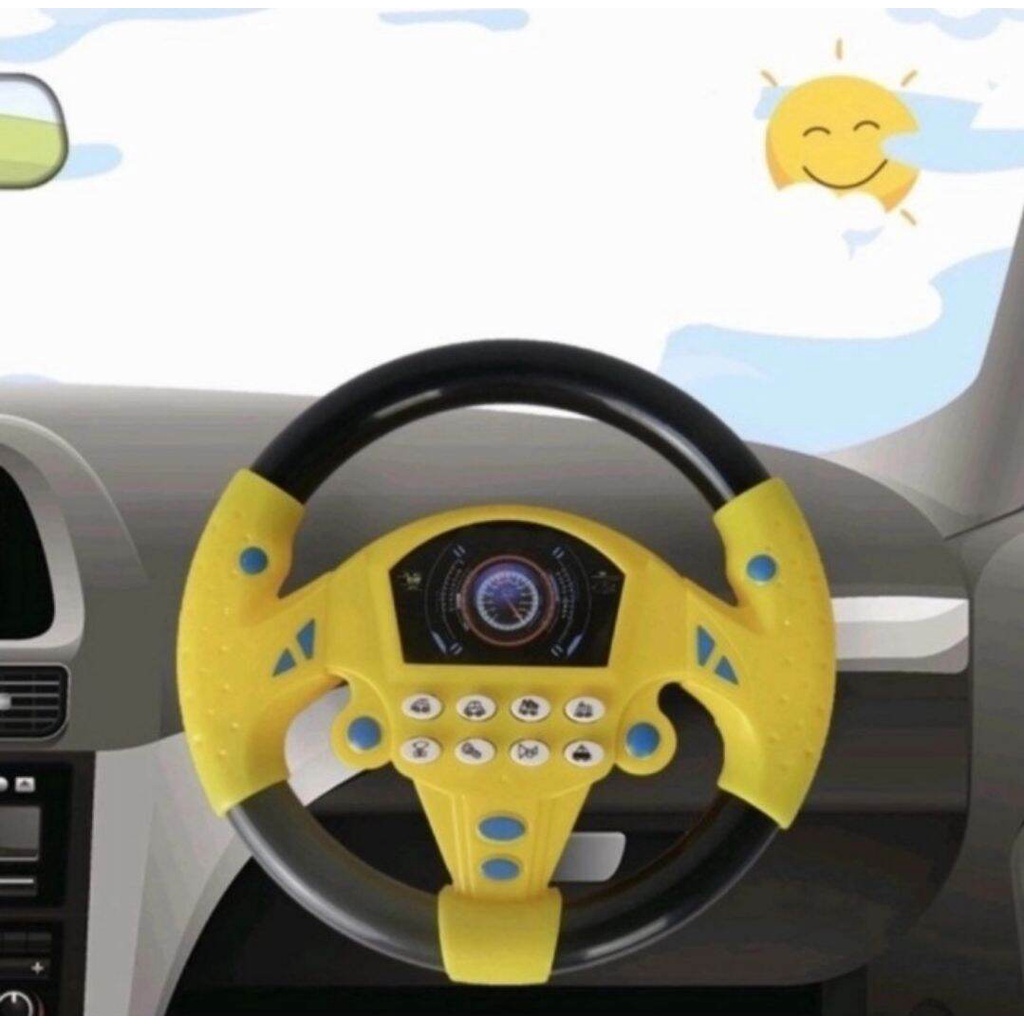 Setir Mainan Anak Untuk di Mobil Plus Music Steering Wheel Driver Racing Toys Mainan Edukasi Stir Mobil Anak Best Seller Mainan Setir Setiran Mobil Anak Dengan Musik