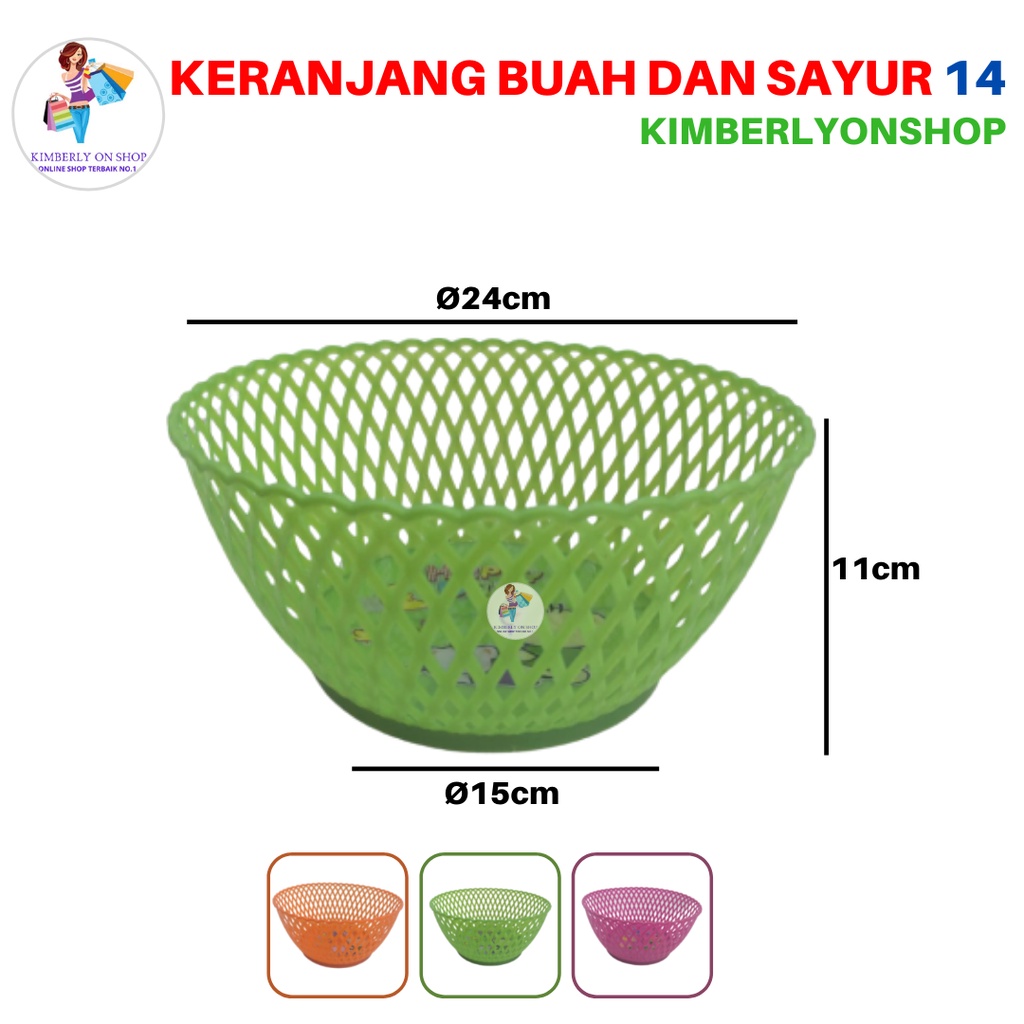 Keranjang Buah Dan Sayur Plastik Bakul Telur Besek Plastik Wakul 14