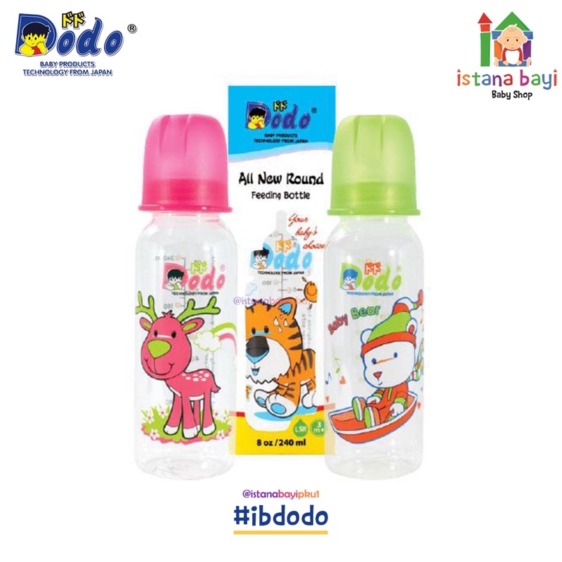 Dodo All New Round Feeding Bottle - Botol susu