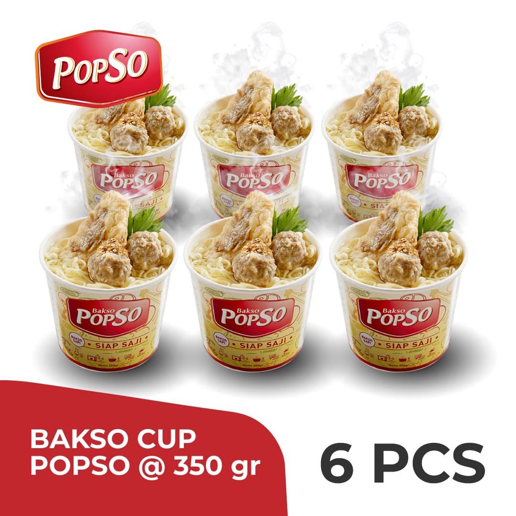 

PopSo Bakso Cup Paket isi 6 cup @ 400 gr x 6 cup