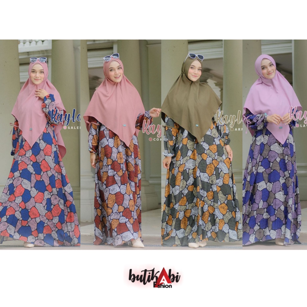 SET GAMIS KAYLA DRESS ORIGINAL BY SAVARA DAILY MYZTA INAYA COLLECTION HOME HOMEY DASTER RUMAHAN HIJA