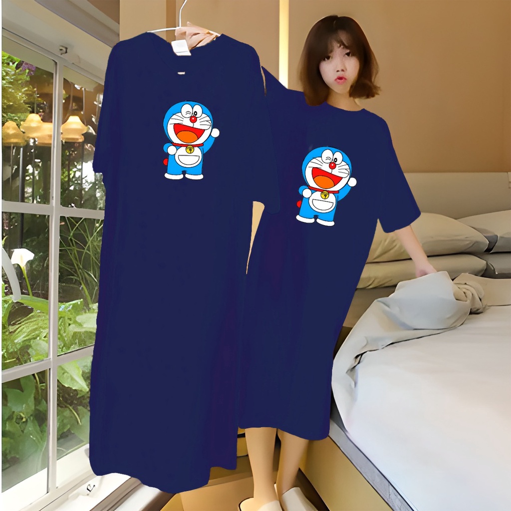 DRESS DORAEMON | DRESS JUMBO DORAEMON | DRESS WANITA