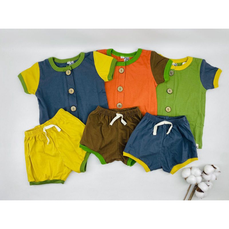 BEBE SET - setelan baju bayi / setelan bayi / setelan anak (6bulan - 2tahun) unisex