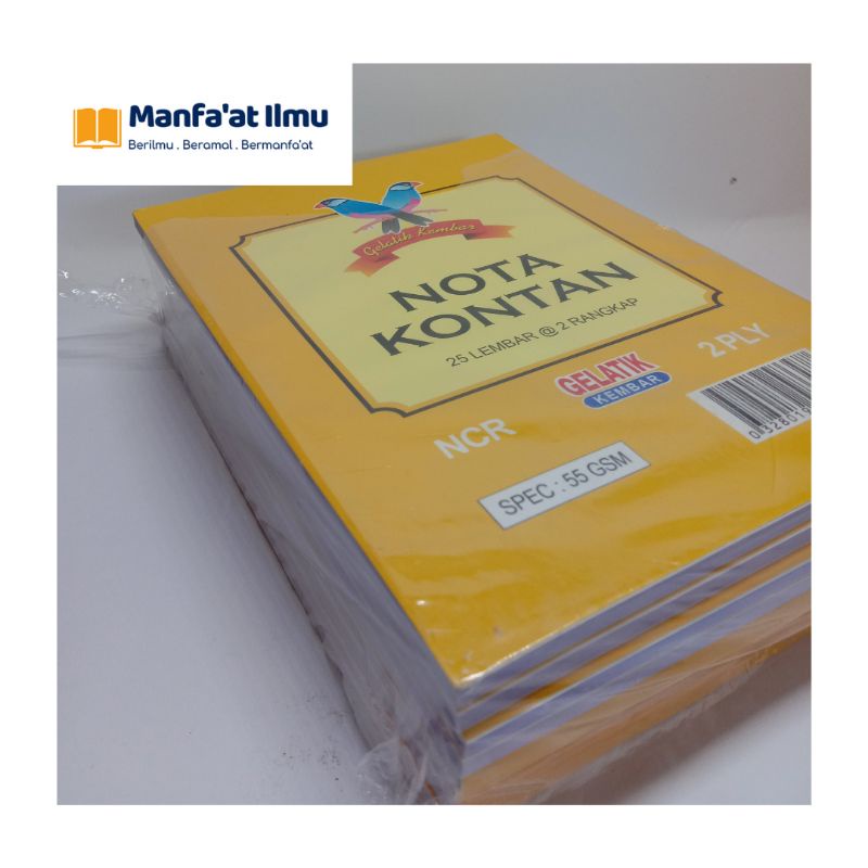 

Nota Kontan 2 Rangkap / Ply Gelatik Kembar A6 - Per Pak (isi 10 pcs)