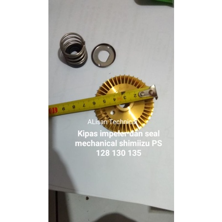 kipas impeler dan seal mechanical pompa air Shimizu PS 128 130 135 Bit (1set)