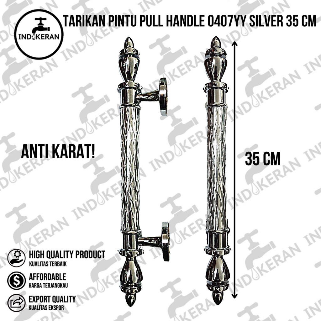 INDOKERAN - Tarikan Pintu Pull Handle 0407YY Silver 35 CM