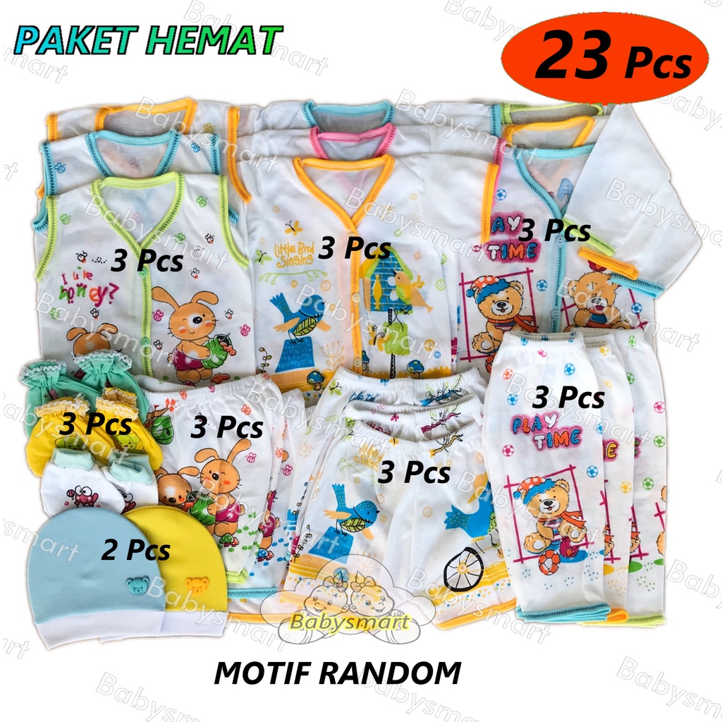 Babysmart - Paket Hemat Perlengkapan Baju Bayi Baru Lahir (New Born) Ekonomis dan Hemat PAKET 3