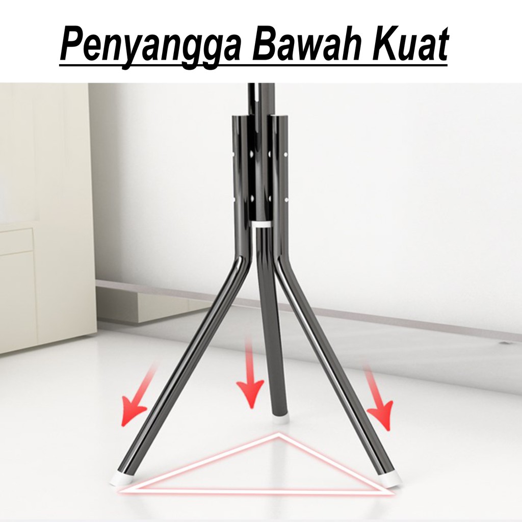 Stand Hanger Gantungan Baju Coatrack Multifungsi HomeLiving