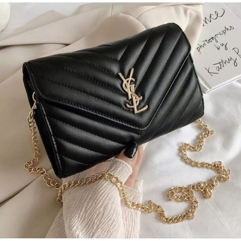 tas wanita / sling bag wanita / tas selendang wanita / tas ysl /tas hitam