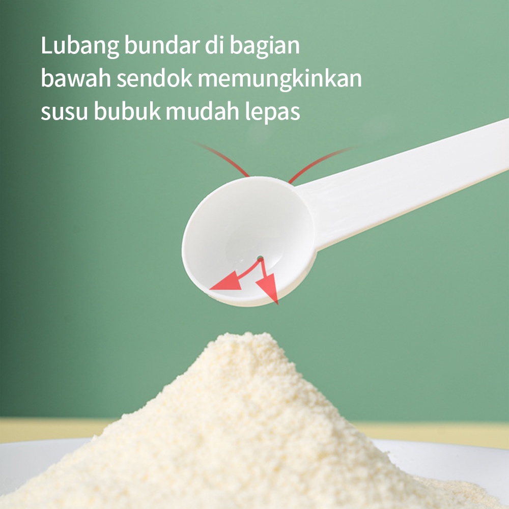 Lacoo Tempat kotak susu bubuk bayi anti tumpah Wadah penyimpanan susu bubuk bayi milk powder container