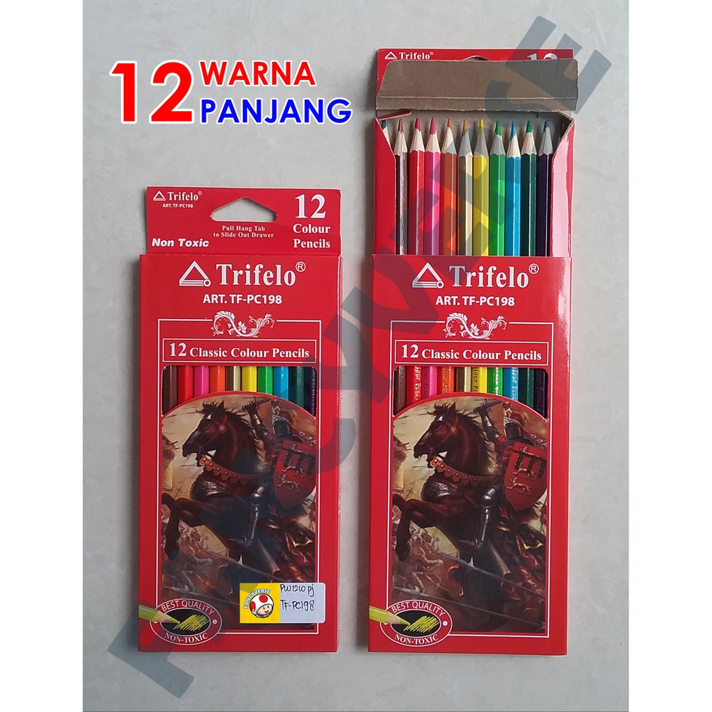 

Color Pencil 12 Warna Panjang TF-PC198 / Pensil Warna
